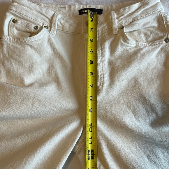 Maje High-Waisted Wide-Leg Jeans White, US 6 - Picture 8 of 16